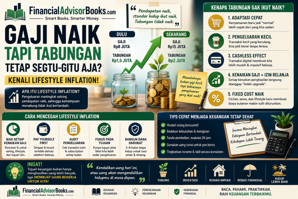 Kenapa Gaji Naik tapi Tabungan Tetap Segitu-Gitu Aja? Kenali Lifestyle Inflation