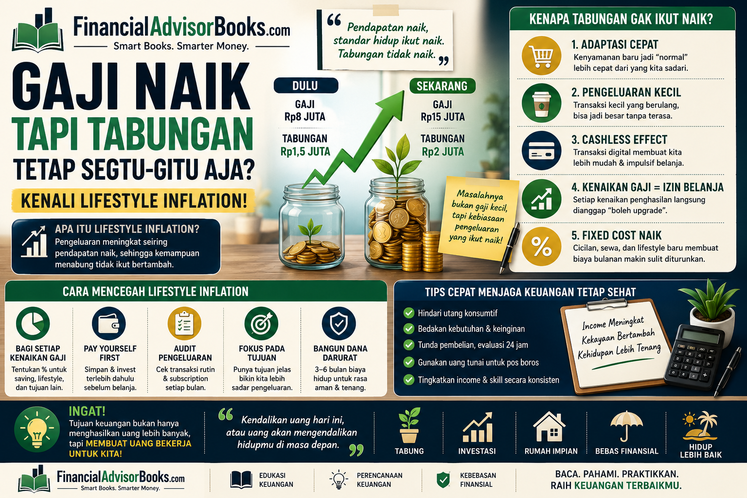 Kenapa Gaji Naik tapi Tabungan Tetap Segitu-Gitu Aja? Kenali Lifestyle Inflation
