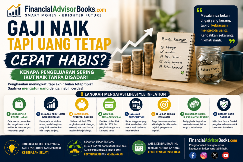 Gaji Naik tapi Uang Tetap Cepat Habis? Kenapa Pengeluaran Sering Ikut Naik Tanpa Disadari