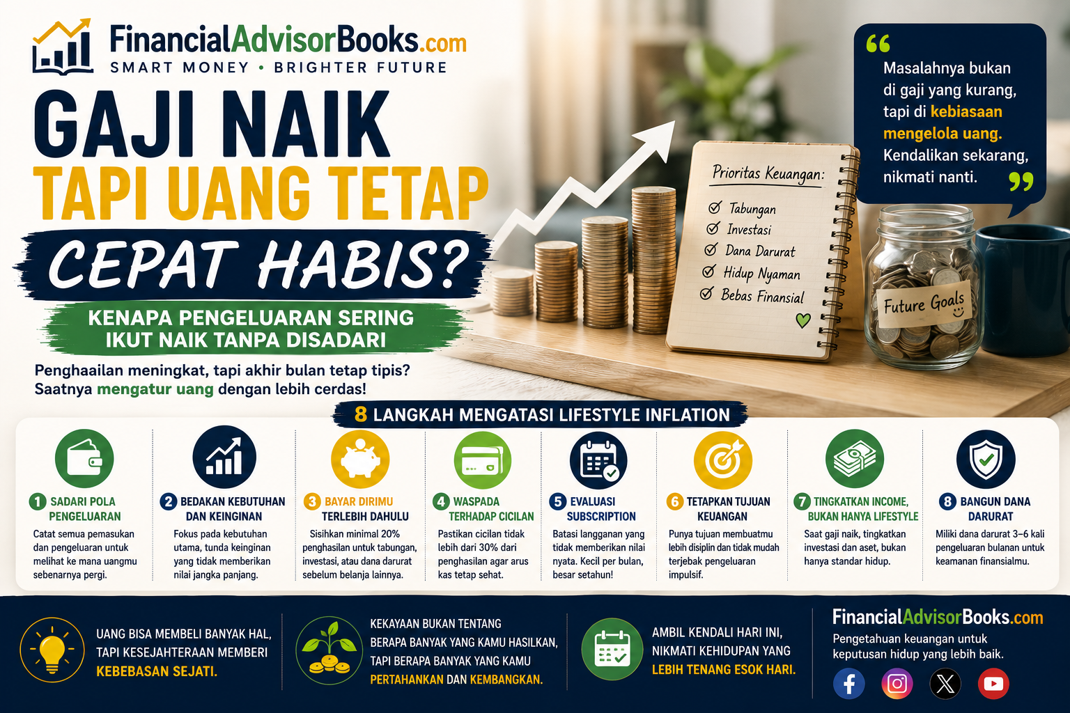 Gaji Naik tapi Uang Tetap Cepat Habis? Kenapa Pengeluaran Sering Ikut Naik Tanpa Disadari