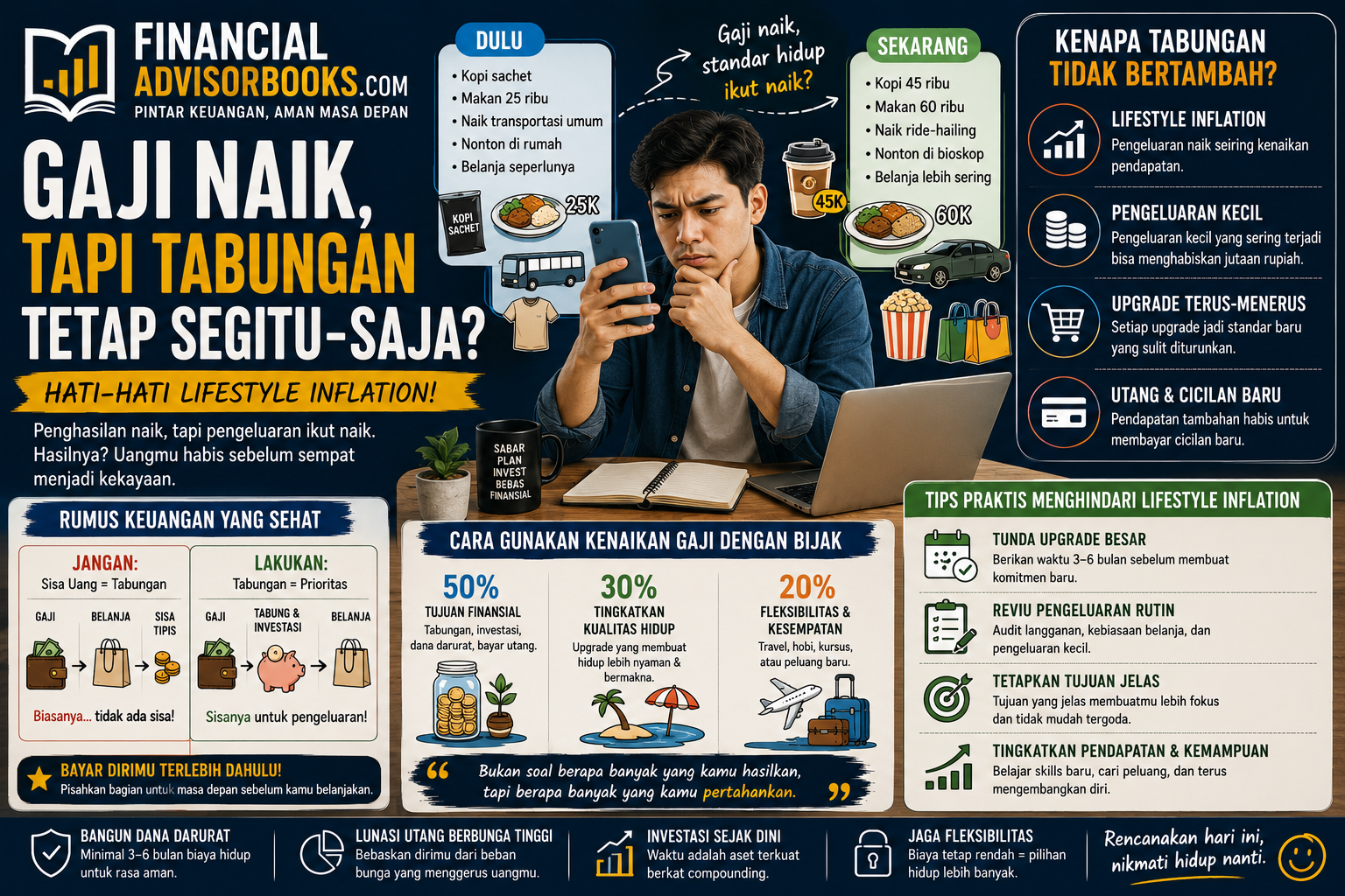 Gaji Naik, Tapi Kok Tabungan Tetap Segitu-gitu Aja? Hati-Hati Lifestyle Inflation